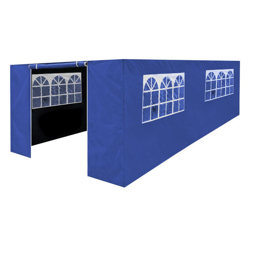 Dellonda Side Walls/Doors/Windows for Gazebo/Marquee Fits 3 x 6m Models - Blue Dellonda  - Dynamic Drive