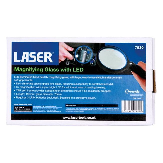 Laser Magnifying Glass with LED 7930 Laser Tools  - Dynamic Drive