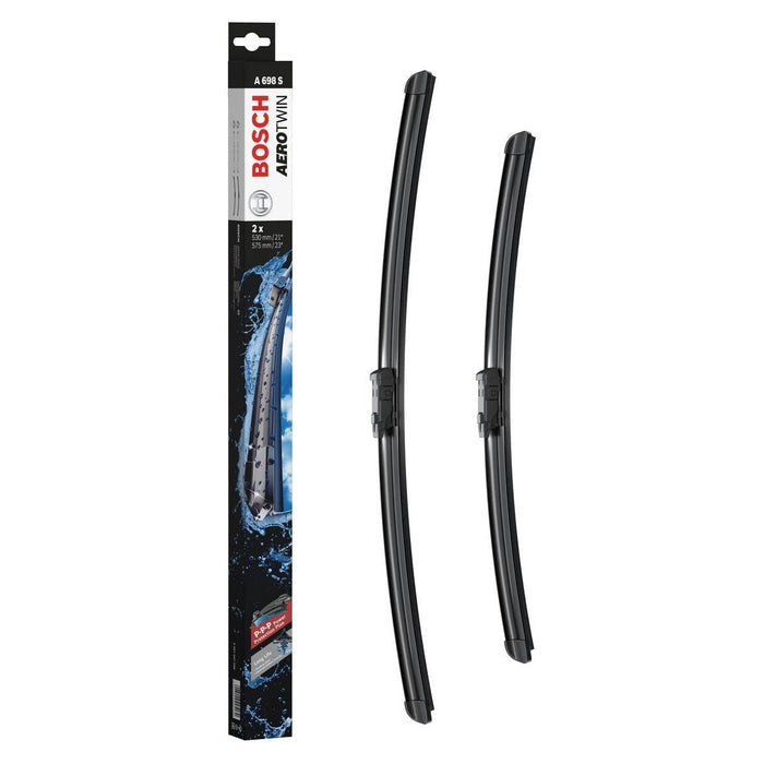 Bosch Aerotwin Front Windscreen Wiper Blades Set A698S