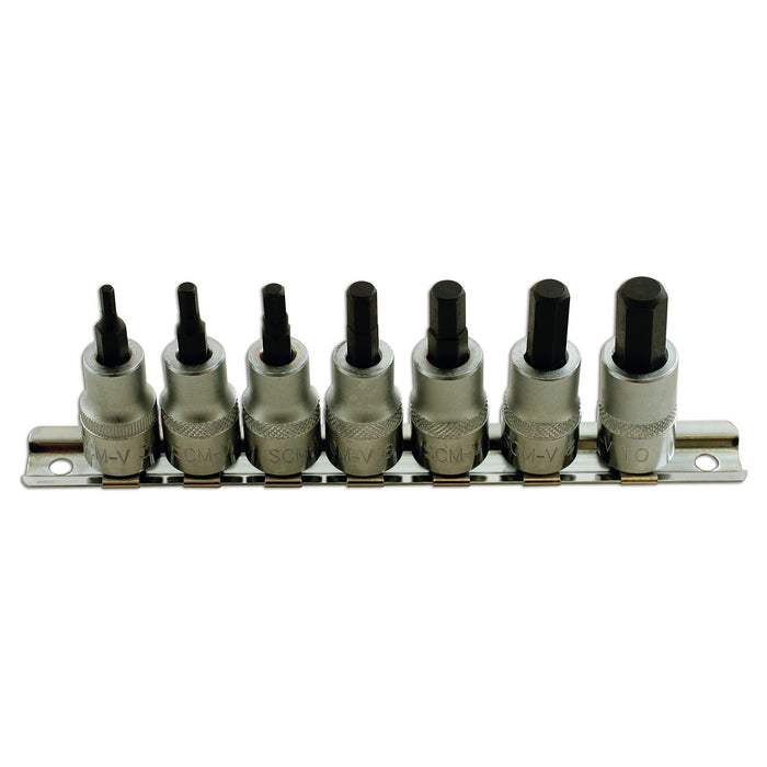 Laser Hex Socket Bit Set 3/8"D 7pc 1791