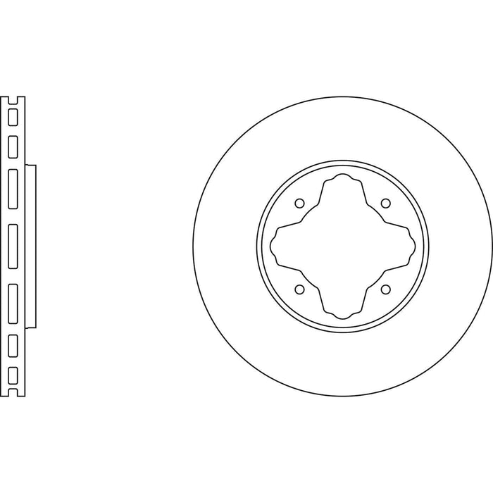 Apec Brake Disc Front Fits Honda Accord Inspire Vigor Rover 600 Series