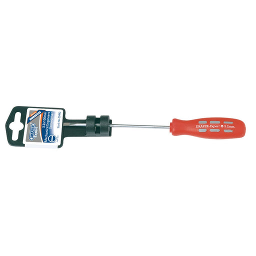 Draper Plain Slot Parallel Tip Mechanic's Screwdriver, 3.2 x 100mm 55492 Draper  - Dynamic Drive