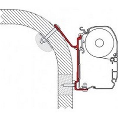 98655-249 ADAPTOR HYMER KLASSE 4.0M Fiamma  - Dynamic Drive