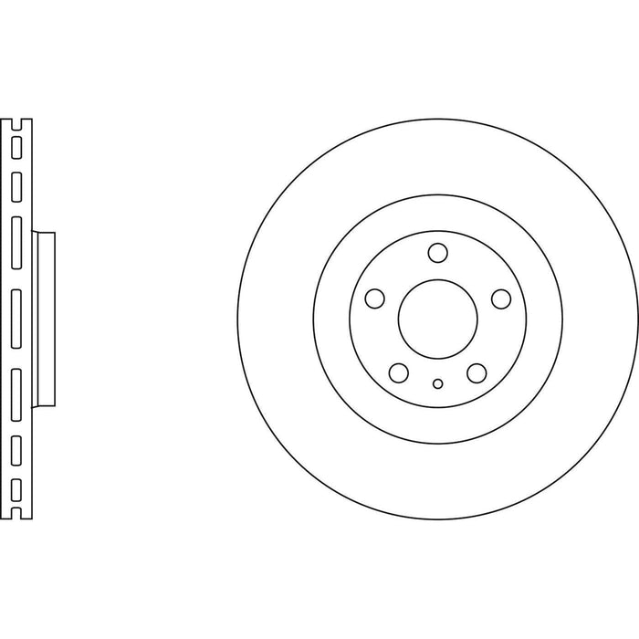 Apec Brake Disc Front Fits Audi S4 Apec  - Dynamic Drive