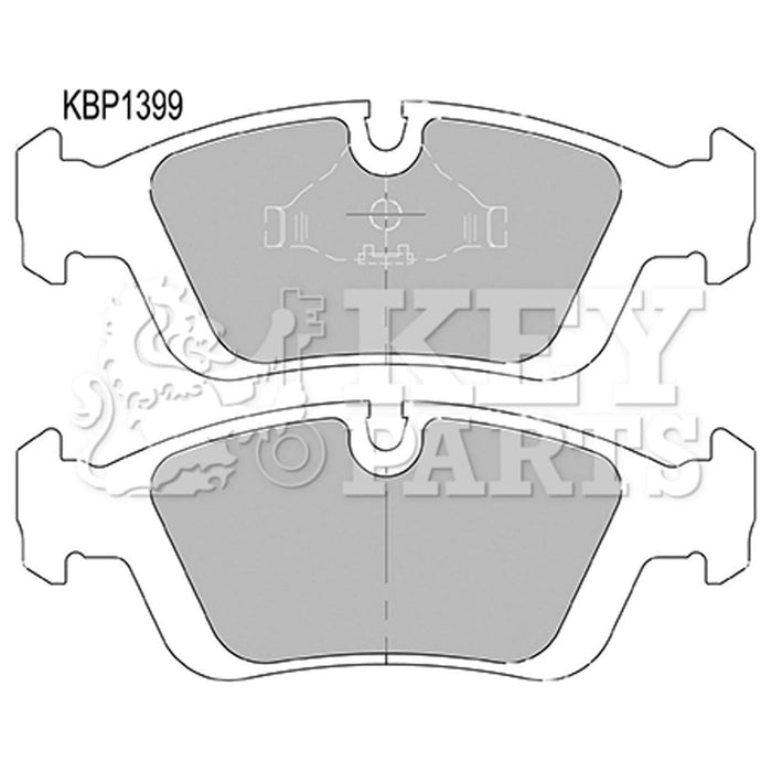 Genuine Key Parts KBP1399 Front Brake Pads (Ate-Teves)