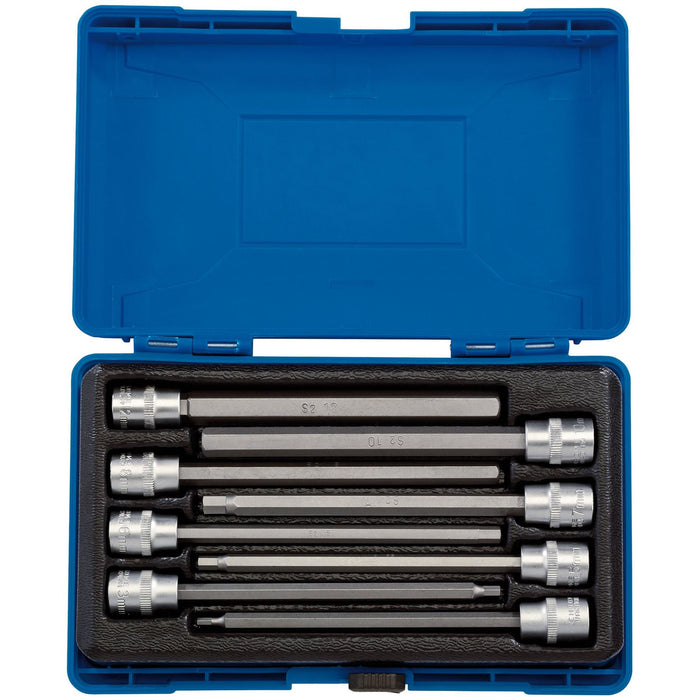 Draper Hexagonal Socket Bit Set, 3/8" Sq. Dr. (8 Piece) 16287