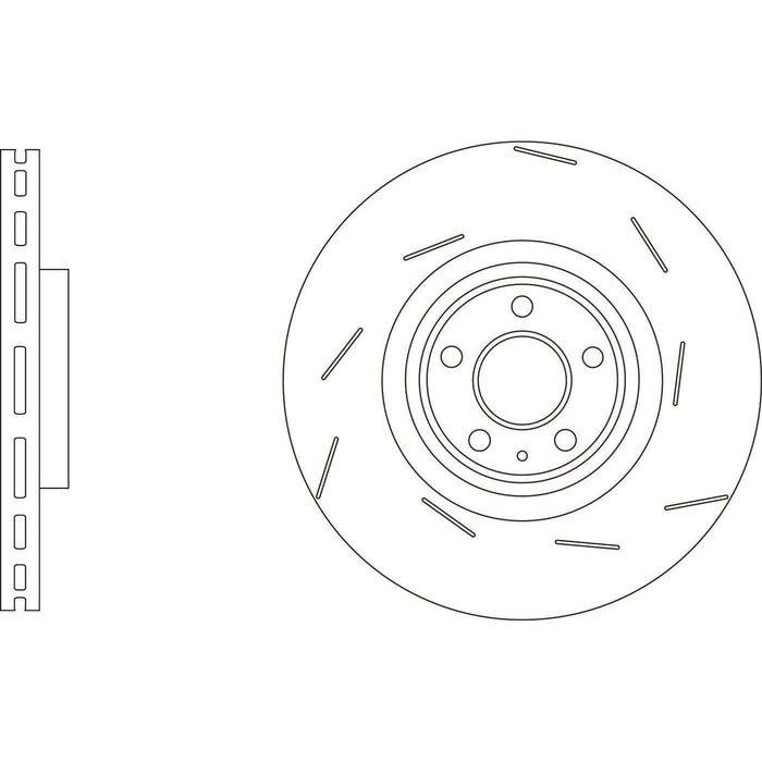 Apec Brake Disc Front Right Fits Porsche Macan Handed Off-Side