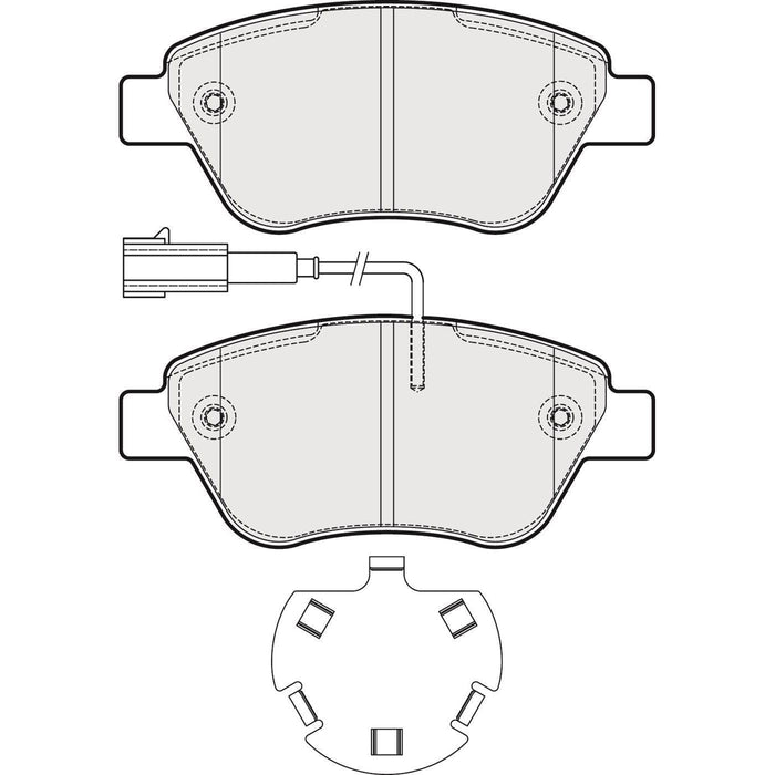 Apec Brake Pads Front Fits Citroen Nemo Fiat Fiorino Qubo Peugeot Bipper