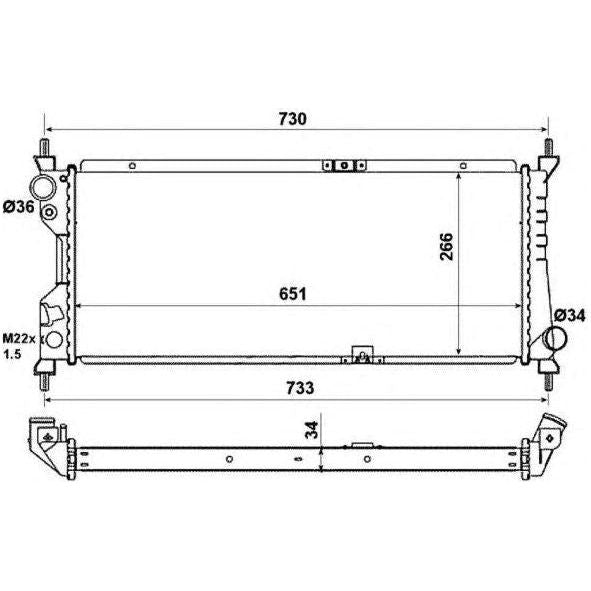 NRF Radiator 507522