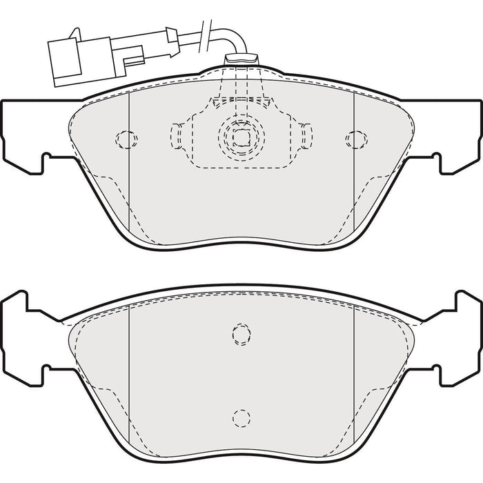 Apec Brake Pads Front Fits Alfa Romeo 156 Gtv Spider Fiat Bravo Coupe Marea Multi