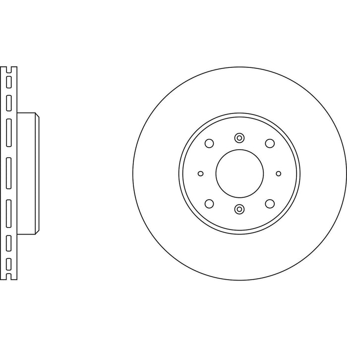 Apec Brake Disc Front Fits Honda Legend Rover 800 Series