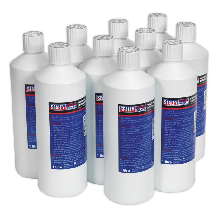 Sealey Carpet/Upholstery Detergent 1L Pack of 10 VMR921 Sealey  - Dynamic Drive