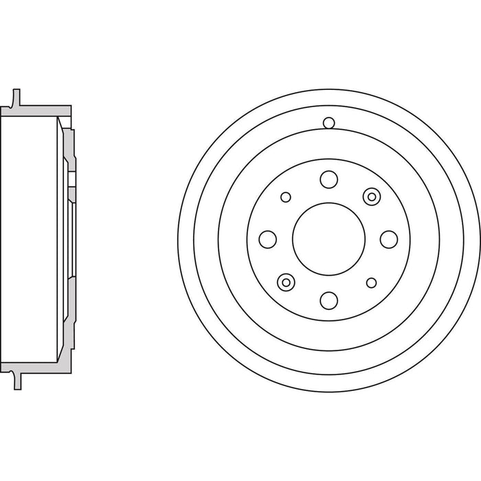 Apec Brake Drum Rear Fits Fiat Grande Punto Opel Adam Corsa Vauxhall