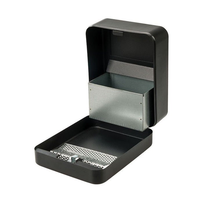 Silverline Wall-Mounted Outdoor Ash Tray 200 x 160 x 85mm Silverline  - Dynamic Drive