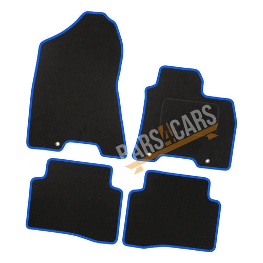 Fully Tailored Blue Trim Carpet Mats Hyundai Tucs ON 15 > Set of 4 With 3 Clips UKB4C  - Dynamic Drive