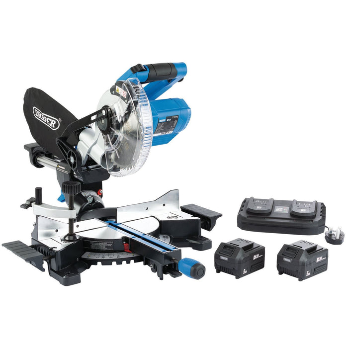 Draper D20 20V Brushless Sliding Compound Mitre Saw, 185mm 99765