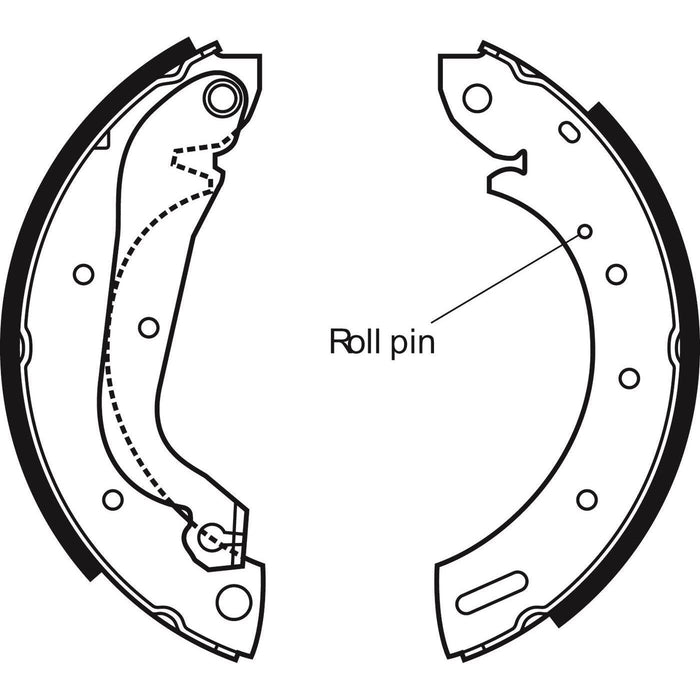 Apec Brake Shoe Rear Fits Ford Maverick Ldv Cub Nissan Largo Serena Terrano Vane