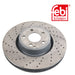 Genuine FEBI Front Brake Discs & Pads Set Perforated for Mercedes-Benz SL Febi Bilstein  - Dynamic Drive