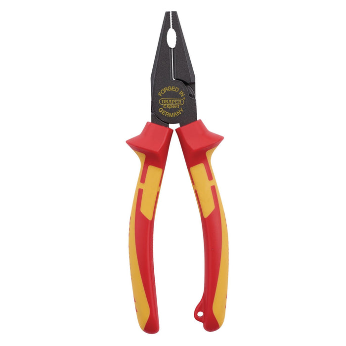 Draper XP1000 VDE Hi-Leverage Combination Pliers, 180mm, Tethered 99503 Draper  - Dynamic Drive