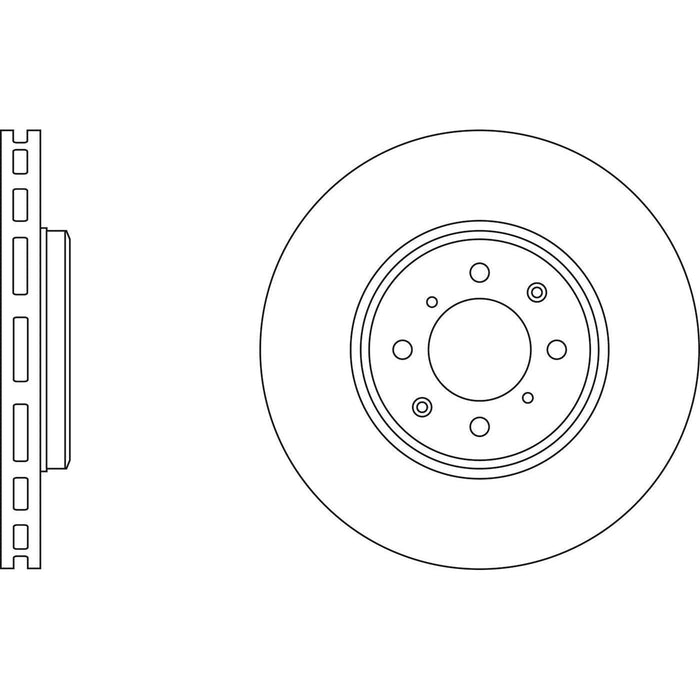 Apec Brake Disc Front Fits Rover Mgzr Mgzs