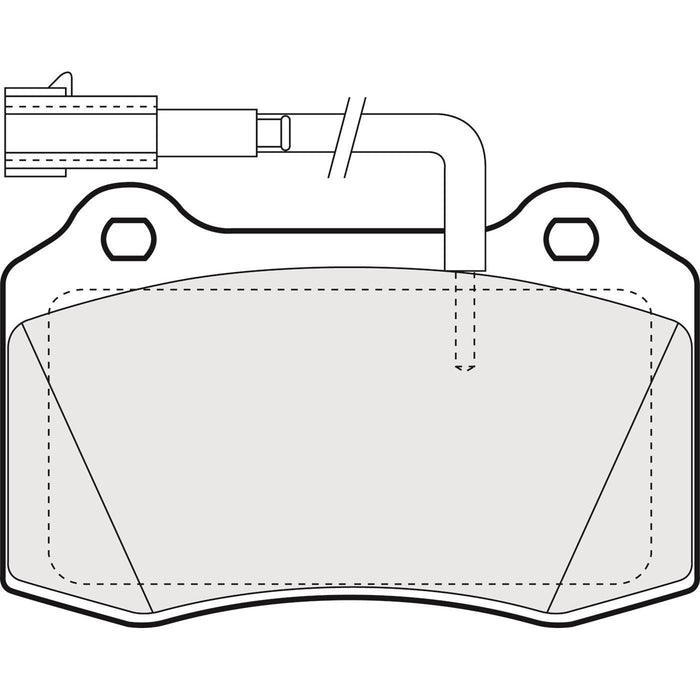 Apec Brake Pads Front Fits Alfa Romeo 156