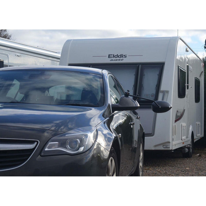 2x Milenco Aero 4 Towing Mirrors Caravan Trailer Convex Glass +Storage/Carry Bag Milenco  - Dynamic Drive