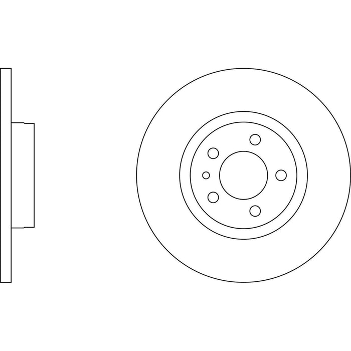 Apec Brake Disc Front Fits Alfa Romeo 147 156