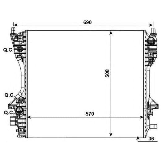 NRF Radiator 53012