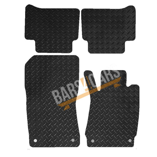 Tailored Rubber Mats fits Mercedes CLS + Clips 2005 2006 2007 2008 2009 2010 201 UKB4C  - Dynamic Drive