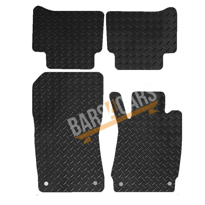 Tailored Rubber Mats fits Mercedes CLS + Clips 2005 2006 2007 2008 2009 2010 201 UKB4C  - Dynamic Drive