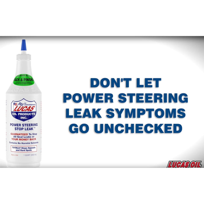 LUCAS OIL POWER STEERING STOP LEAK FIX RACK/BOX FLUID SEAL 946ML