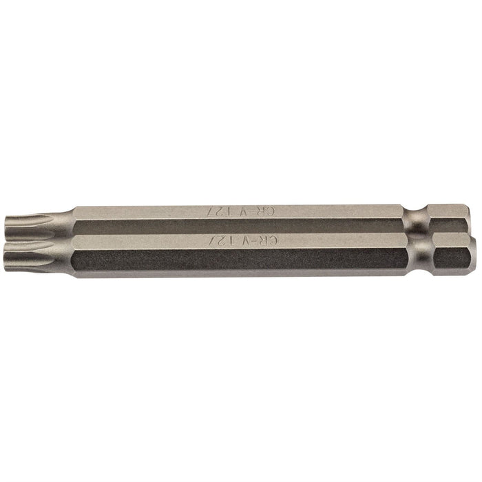 Draper TX-STAR Insert Bit, 1/4" Hex, 75mm Long, T27 (Pack of 2) Draper  - Dynamic Drive