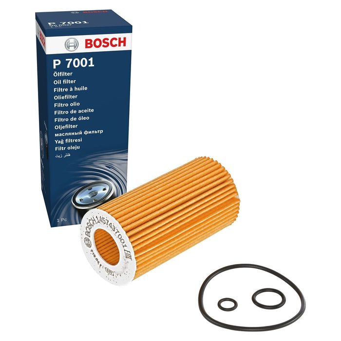 Bosch Car Oil Filter P7001 fits Mercedes-Benz C C220 CDi - 2.2 - 07-14 145743700