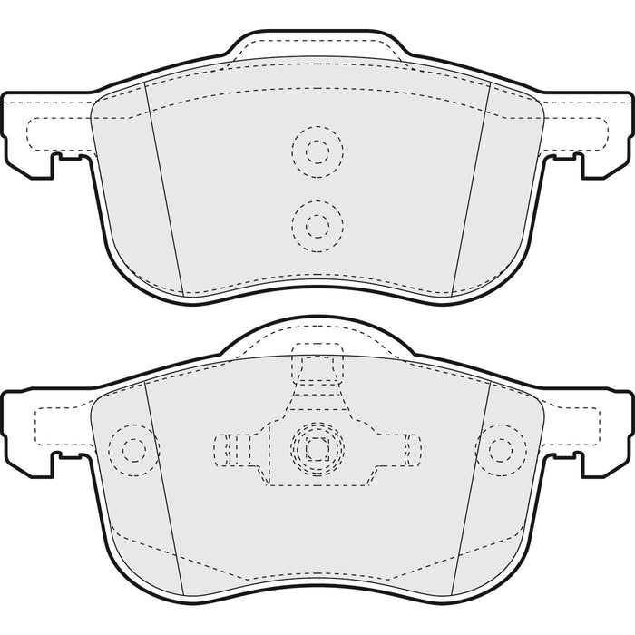 Genuine APEC Front Brake Discs & Pads Set Vented for Volvo S80