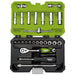 Draper Expert Metric Socket Set, 1/4" Sq. Dr., Green (25 Piece) 04463 Draper  - Dynamic Drive