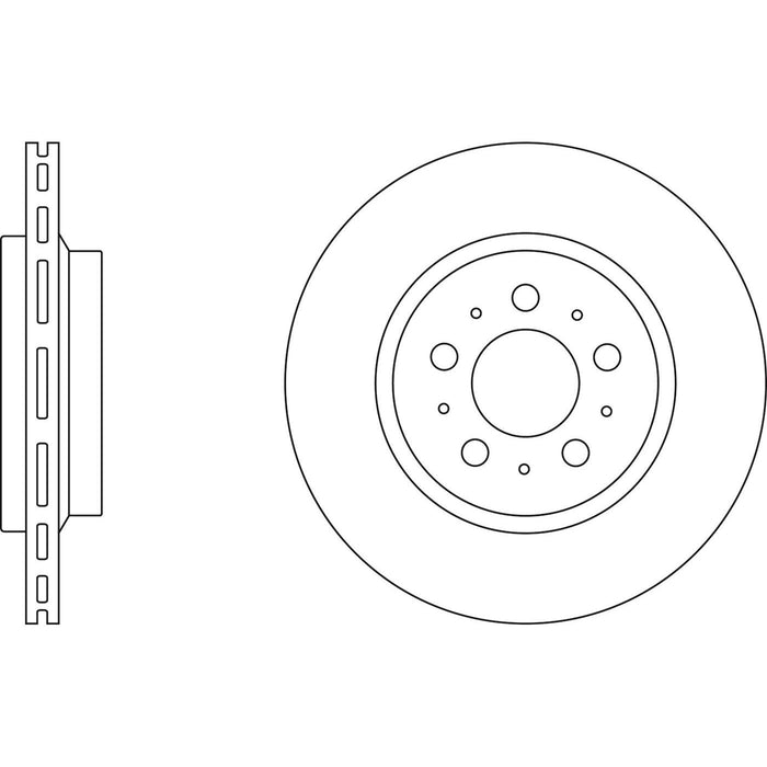 Genuine APEC Rear Brake Discs & Pads Set Vented for Volvo XC90