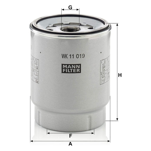 Genuine Mann Fuel Filter for RENAULT TRUCKS (RVI) WK11019Z Mann & Hummel  - Dynamic Drive