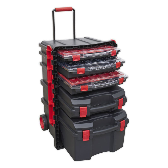 Sealey Professional Mobile Toolbox with 5 Removable Storage Cases AP860 Sealey  - Dynamic Drive