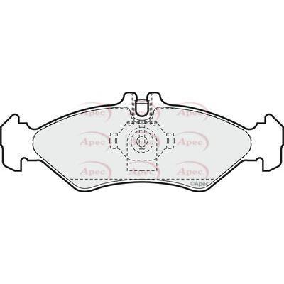 Apec Brake Pads Rear Fits Mercedes Sprinter VW Lt