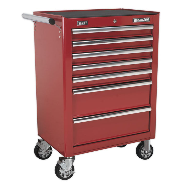 Sealey Rollcab 7 Drawer with Ball-Bearing Slides Red AP26479T