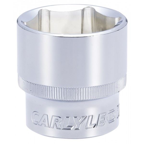 Carlyle Hand Tools Socket - Shallow - Metric Standard - 1/2in. Dr - 32 mm