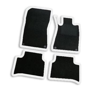 Tailored White Trim Carpet Mats Mercedes E Class 05-08 + Clips 05 06 07 08 UKB4C  - Dynamic Drive