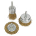 Sealey Wire Brush Set 3pc Brassed BWBS03 Sealey  - Dynamic Drive