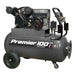 Sealey Air Compressor 100L Belt Drive 3hp with Front Control Panel SAC3103B Sealey  - Dynamic Drive