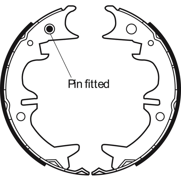 Apec Brake Shoe H/R Fits Toyota Avensis Carina Celica