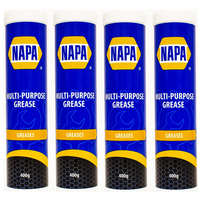 4x NAPA Multi Purpose Cartridge Grease 400g Cartridge Tube LM2 Napa  - Dynamic Drive