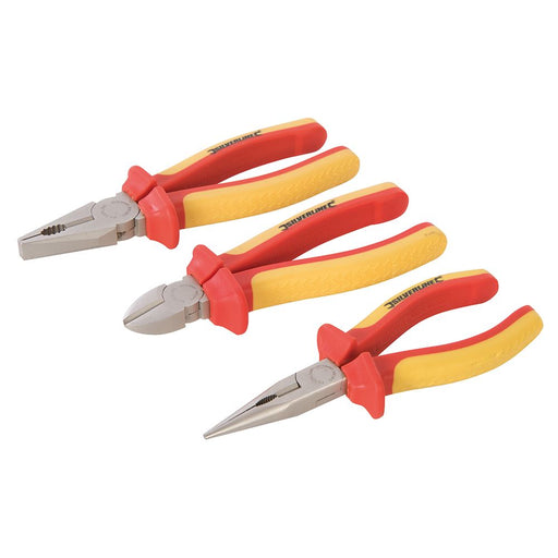 Silverline Expert VDE Pliers Set 3pce 3pce Silverline  - Dynamic Drive