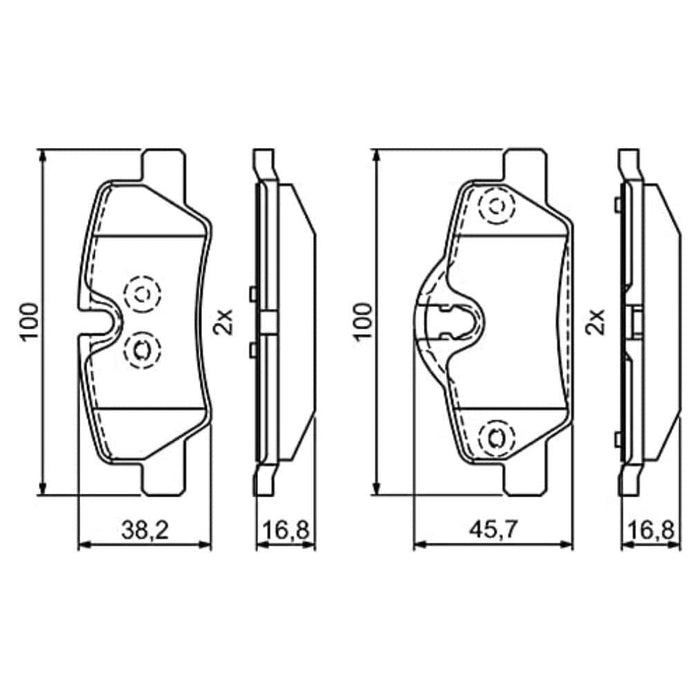 Bosch Brake Pads 0986495400