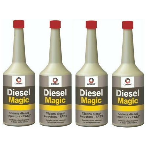 4 X Comma Diesel Magic 400ml Diesel Injector Cleaner Boost Performance DIM400M UKB4C  - Dynamic Drive