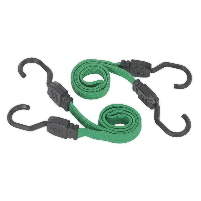 Sealey Flat Bungee Cord Set 2pc 610mm BCS16